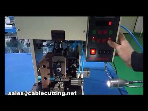 WPM-2008A2-E: Krachtige end-feed draadstripper en krimpmachine voor geautomatiseerde terminalmontage