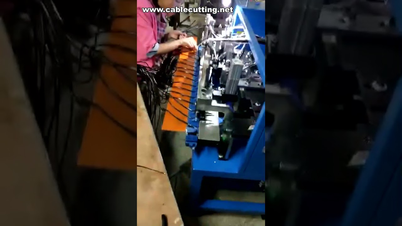 Draadstrippen, twisten, vertinnen en snijmachine | Automatische kabelverwerkingsmachine
