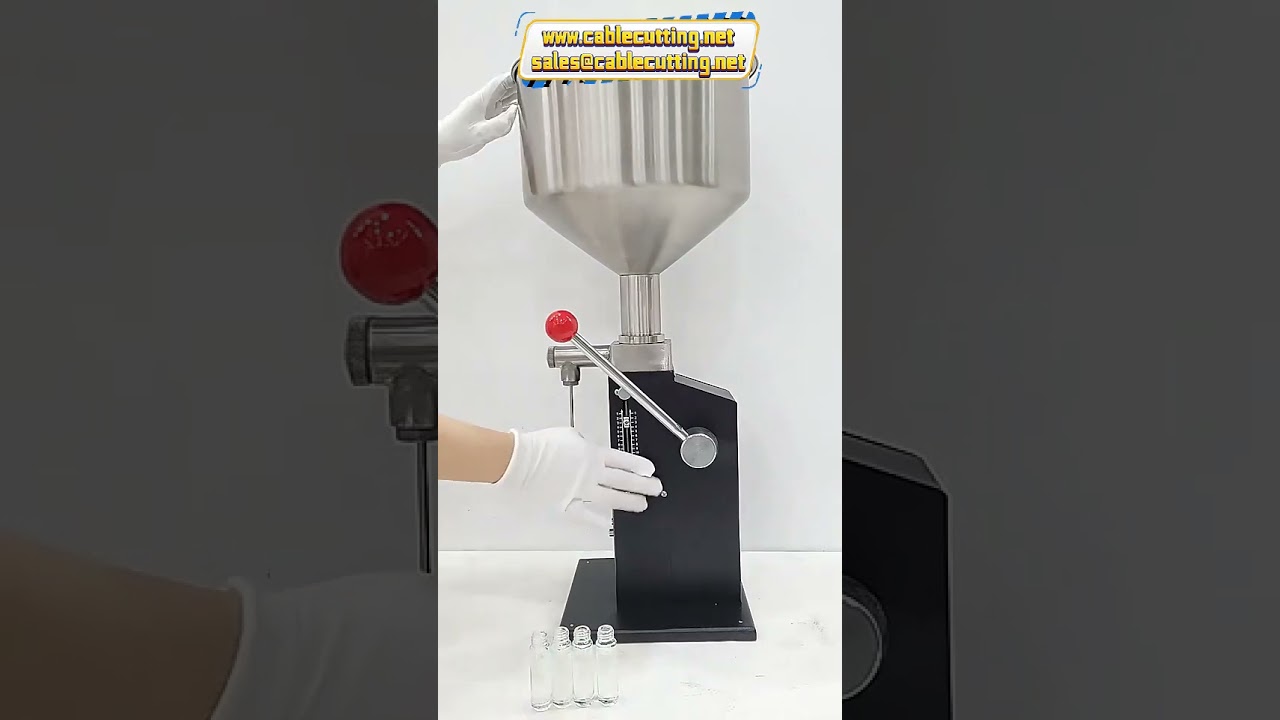 Handmatige vulmachine A03: perfect voor lipgloss, lotion, honing, sauzen en crèmes in potjes en flessen