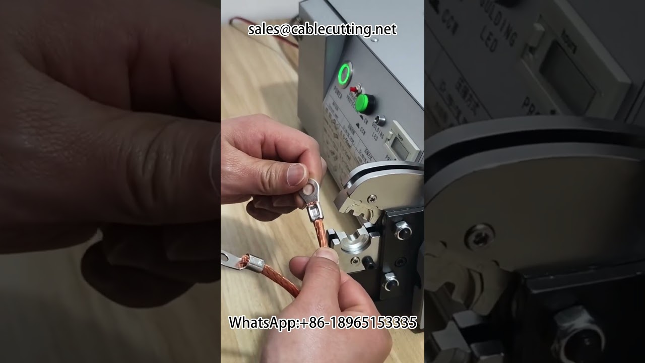 Professionele kabelkrimpmachine met meetfunctie | Draadstripmachine voor automotive en DIY