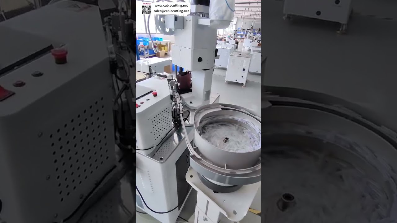 Automatische draadvertin- en behuizingsinsteekmachine voor kabelbomen | Terminalkrimper